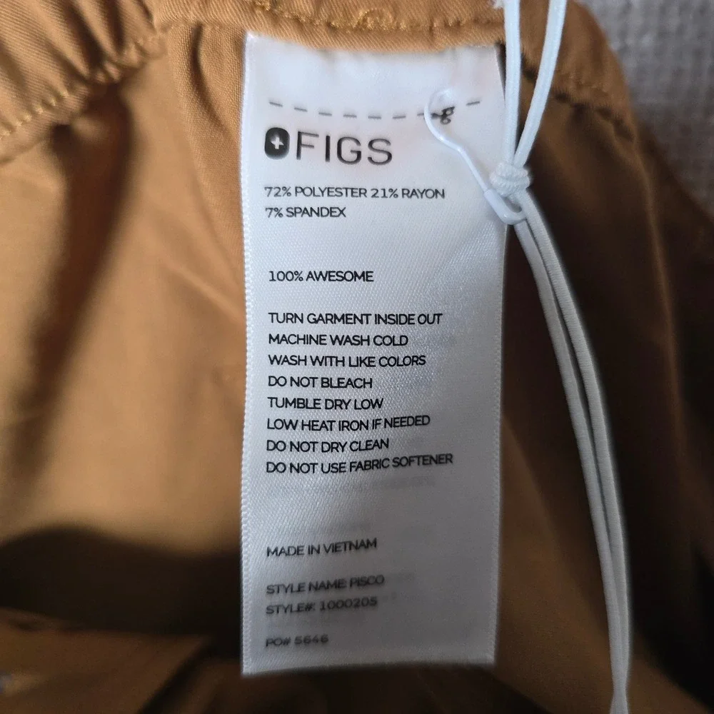 FIGS Pisco Basic Scrub Pants Mens 4XLR Brown Straight Leg 1000205 NWT